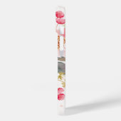 水彩桃色の庭の花 Case-Mate iPhoneケース (裏面 / 左)