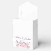 水彩桃色の花結婚の様に フェイバーボックス (オープン)