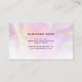 水彩桃色エレガントフェミニンガーリー美しい 名刺 (裏面)