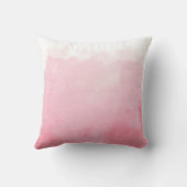 水彩桃色モノグラムグラデーションフォトコラージュガール クッション (裏面)