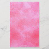 水彩桃色水玉模様文房具 便箋 (裏面)