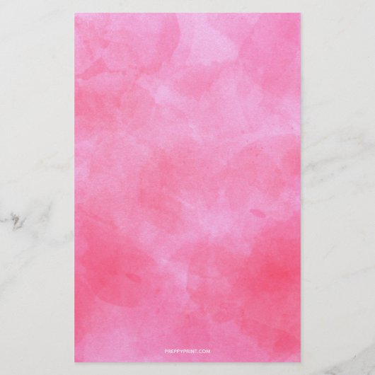 水彩桃色水玉模様文房具 便箋 (裏面)