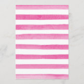 水彩桃色結婚花 メニュー (裏面)