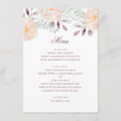 水彩桃花。ボタニッ結婚クス。フローラ メニュー (正面)