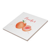 水彩桃 タイル (側面)