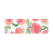 水彩桃 ラベル (正面)