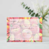 水彩桃 – レシピカード (スタンド正面)