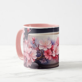 水彩桜さくらんぼブロッサムマグ マグカップ