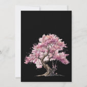 水彩桜の結婚式招待状 招待状 (裏面)