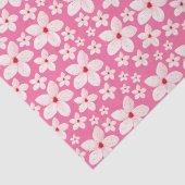 水彩桜ピンク花継ぎ目なし模様 薄葉紙 (詳細)