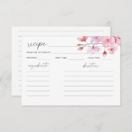 水彩桜 - レシピカード