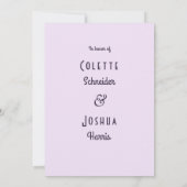 水彩梅花リハーサルディナー招待状 招待状 (裏面)