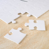 水彩梟かわいいクリスマスバード ジグソーパズル (側面)