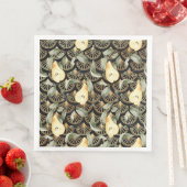 水彩梨と金ゴールドパターはかりで測ン (インサイチュ)