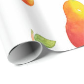 水彩梨の模様 ラッピングペーパー (ロールコーナー)