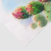 水彩梨サボテンの花のデコページ 薄葉紙 (詳細)