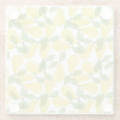 水彩梨：ハンドパター絵を描ン ガラスコースター (裏面)