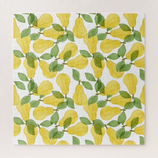 水彩梨：ハンドパター絵を描ン ジグソーパズル (縦)