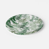 水彩森林の木々柄バースデーパーティー ペーパープレート (アングル)