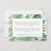 水彩森林の詳細カード 出欠カード (裏面)