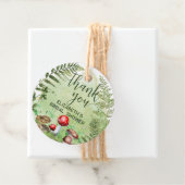 水彩森林シダ キノコ 緑の草木 スクリプト フェイバータグ (インサイチュ)