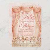 🦊🐰🩰 水彩森林バレリーナの招待状 招待状 (正面/裏面)