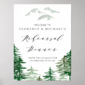 水彩森林リハーサルディナーウェルカム ポスター (正面)