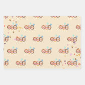 水彩森林動物の子供 ラッピングペーパーシート (正面2)