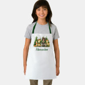 水彩森林動物の木 エプロン (インサイチュ)