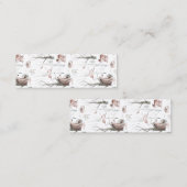 水彩森林動物ブックマーク スキニー名刺 (正面/裏面)