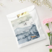 水彩森林動物ブライダルシャワー フェイバーバッグ (封をした状態)