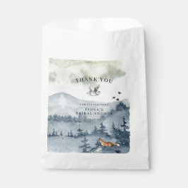 水彩森林動物ブライダルシャワー フェイバーバッグ