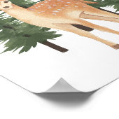 水彩森林動物ベビー壁アート ポスター (角)