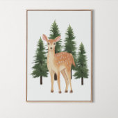 水彩森林動物ベビー壁画 ポスター