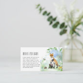 水彩森林動物図書用ベビー エンクロージャーカード (スタンド正面)