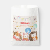 水彩森林動物子供の誕生日 フェイバーバッグ (正面)