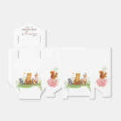 水彩森林動物赤ちゃんシャワーお気に入りボックス フェイバーボックス (折り畳みなし)