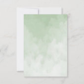 水彩森林動物赤ちゃんシャワー サンキューカード (裏面)