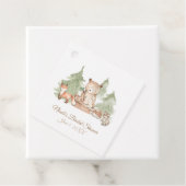 水彩森林動物赤ちゃんシャワー フェイバータグ (インサイチュ)