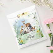 水彩森林動物赤ちゃんシャワー フェイバーバッグ (封をした状態)