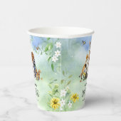 水彩森林動物赤ちゃんシャワー 紙コップ (右)