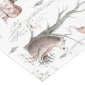 水彩森林動物 ショートテーブルランナー (コーナー)