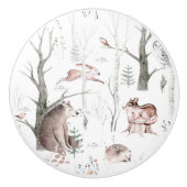 水彩森林動物 セラミックノブ (正面)