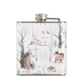 水彩森林動物 フラスク (裏面)