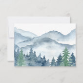 水彩森林婚礼感谢卡 サンキューカード (裏面)