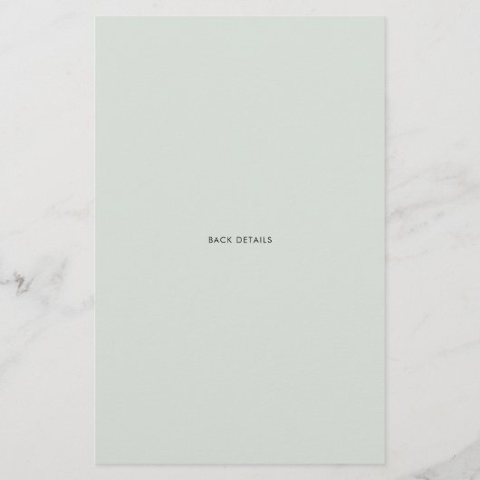 水彩森林嬰兒 brunch 邀請函 (裏面)