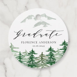 水彩森林森林卒業 フェイバータグ