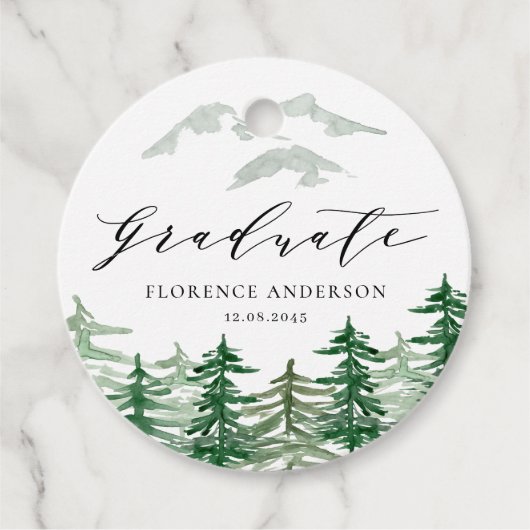 水彩森林森林卒業 フェイバータグ (正面)