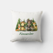 水彩森林樹 クッション (正面)