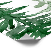 水彩森林风格婚前小聚会欢迎牌 ポスター (角)